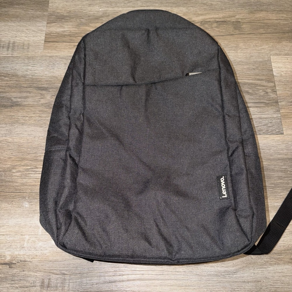 Lenovo 16" Laptop Backpack Dark Gray School Work Hiking Zipper Good